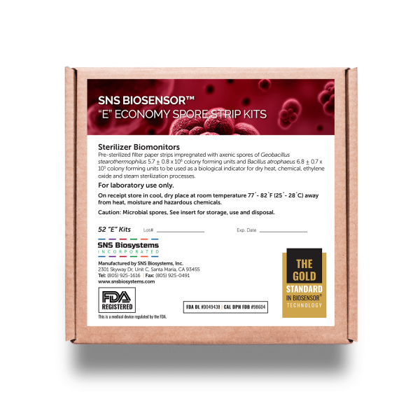 SNS Biosensor Economy Spore Test 52 Strips Bio systems