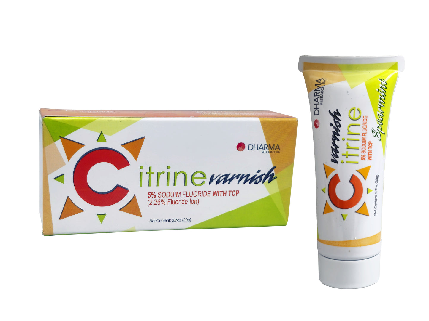 Dharma Research Citrine 5% Fluoride Varnish 20 mL Tubes