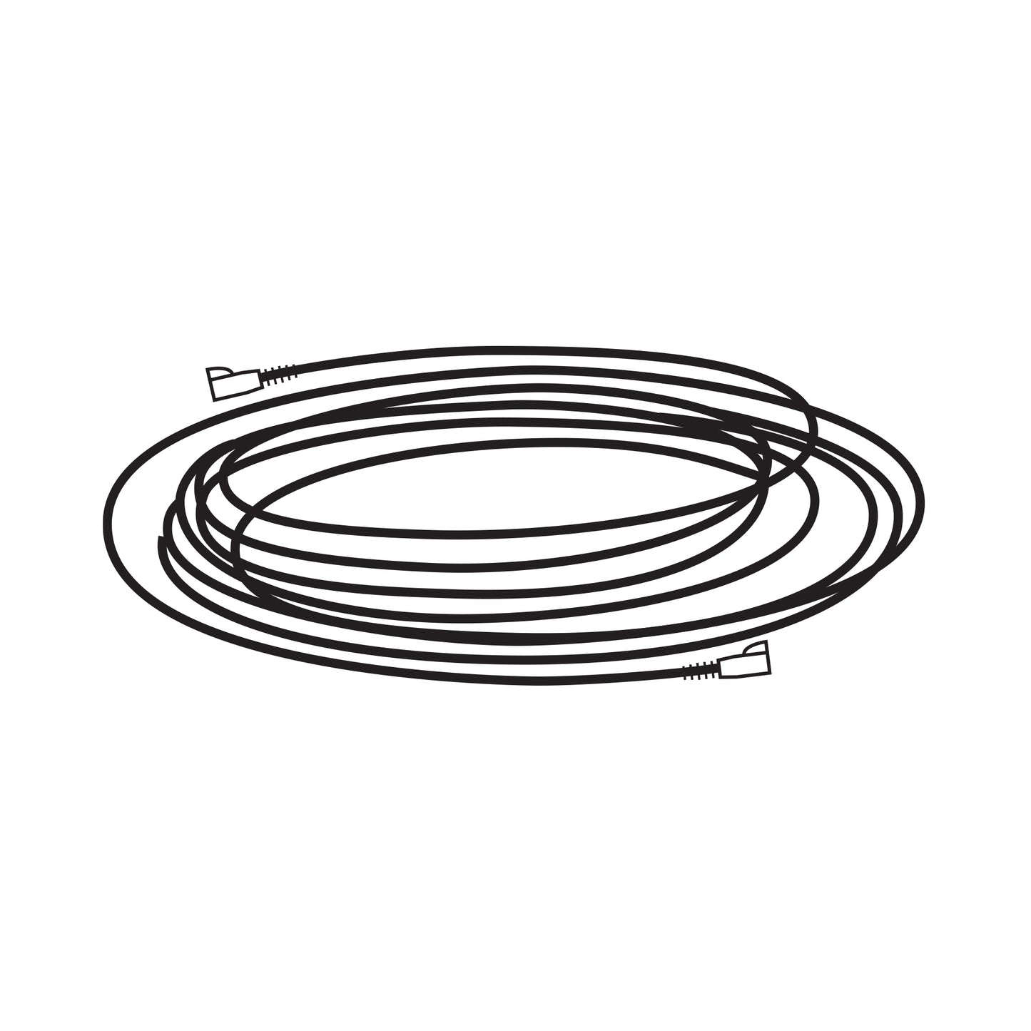 Accutron 100 ft. Cat 5 Black Cable and Connector