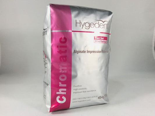 Hygedent Regular Set / Chromatic Fast Set MINT Flavour Dustfree - Alginate Impression 1 lb