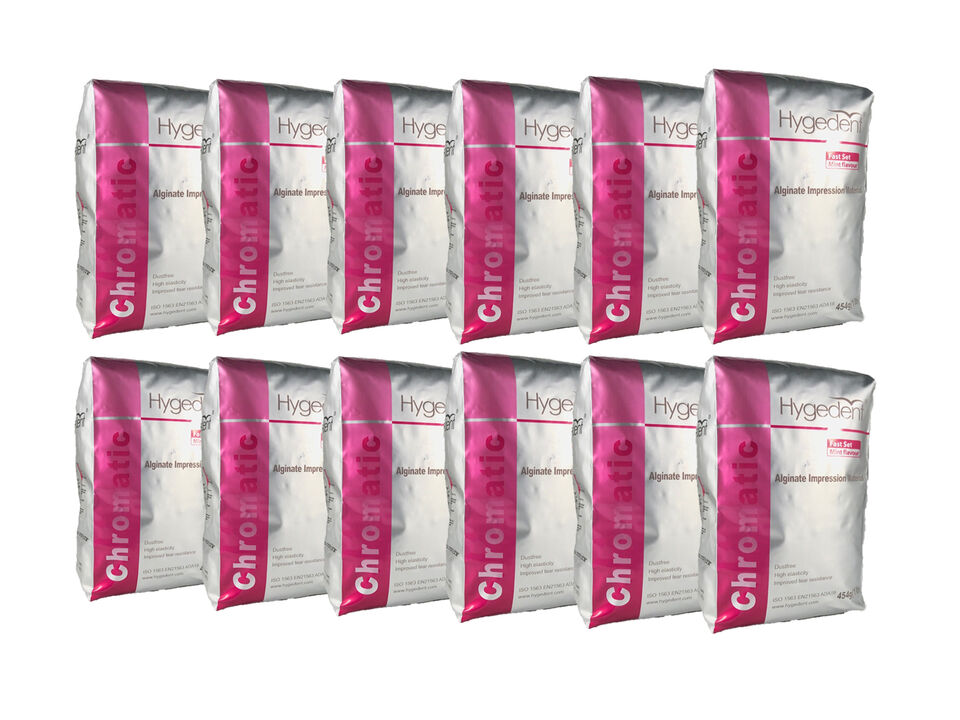 Hygedent Regular Set / Chromatic Fast Set MINT Flavour Dustfree - Alginate Impression 1 lb