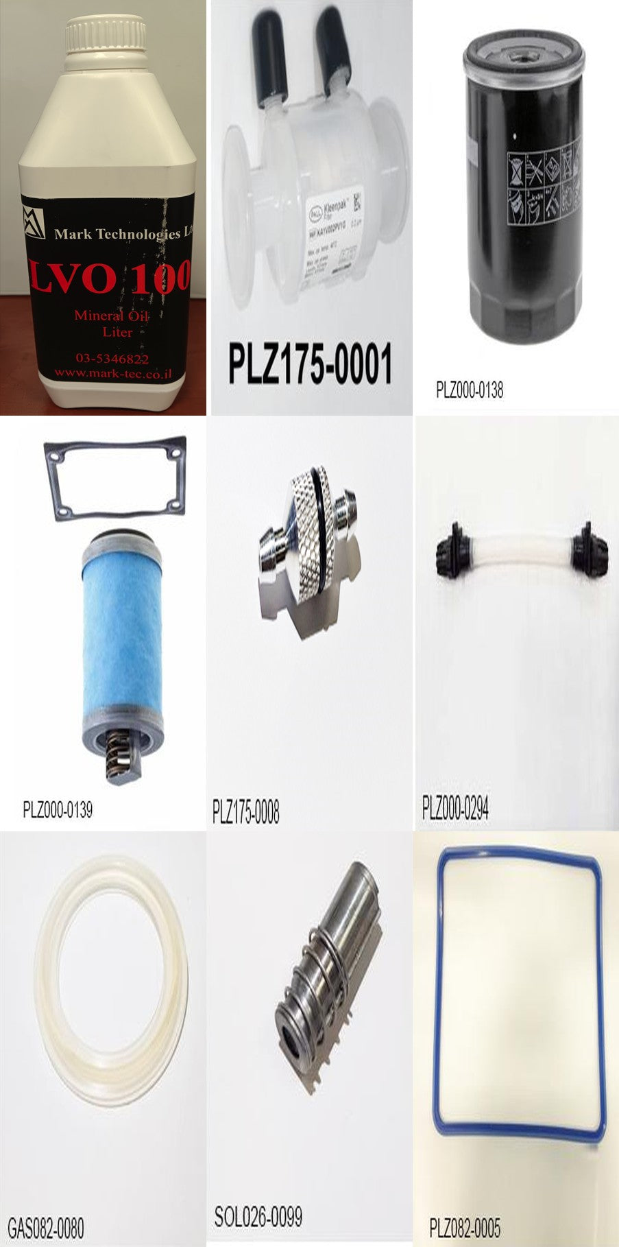 Tuttnauer Preventative Maintenance Kits (Plazmax P160)