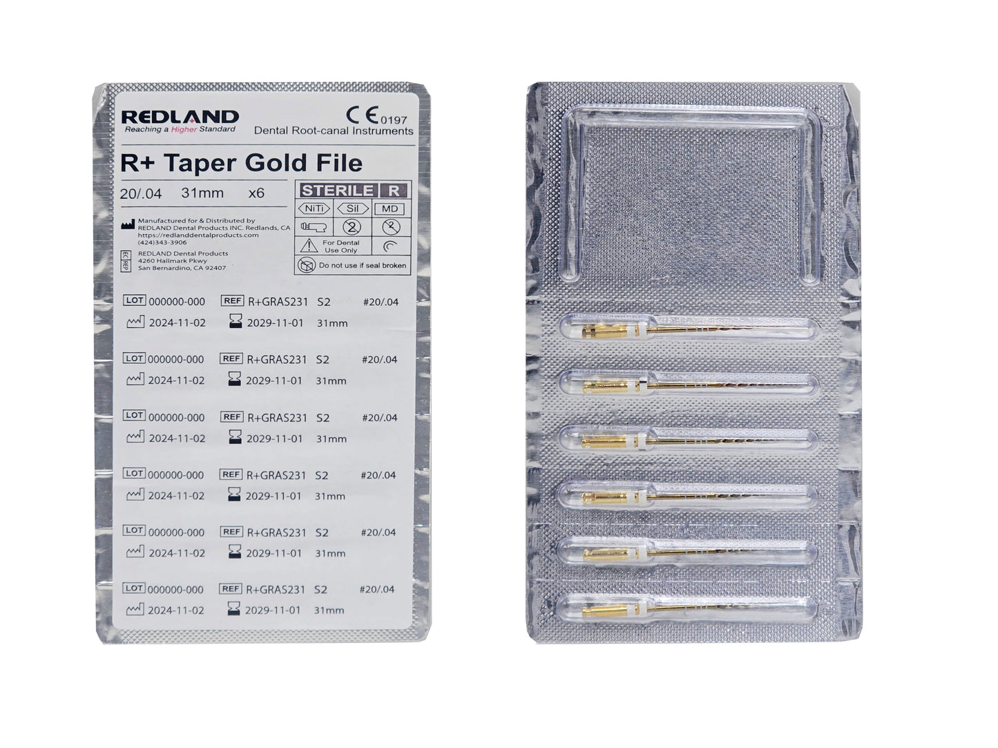 REDLAND R+ TAPER GOLD Rotary Files
