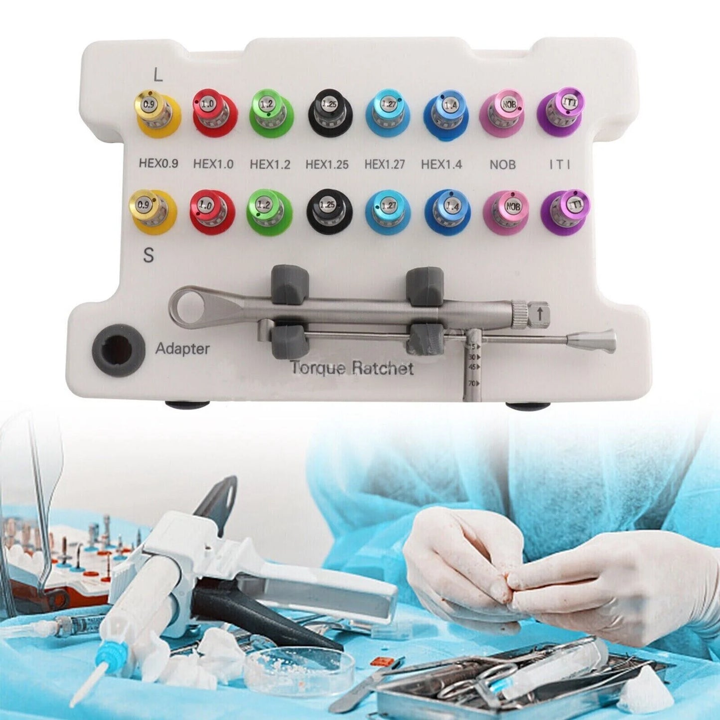 Redland Universal Implant Instrument Prosthetic Restoration Hand Driver Tool Kit