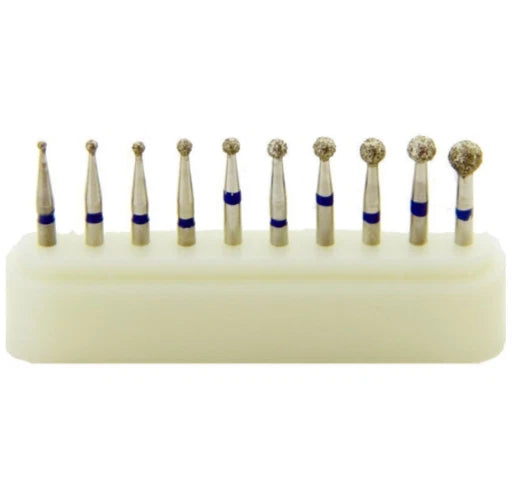 Redland Dental Diamond Bur Clinic Kit FG-1901 Ball Shape Assorted size 10/Pk