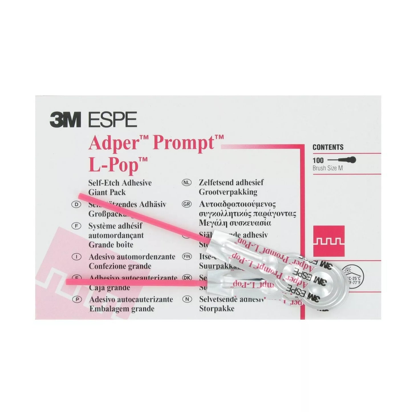 3M™ Adper™ Prompt™ L-Pop™ One-step Self-Etch Adhesive Refill 10-100 applicators