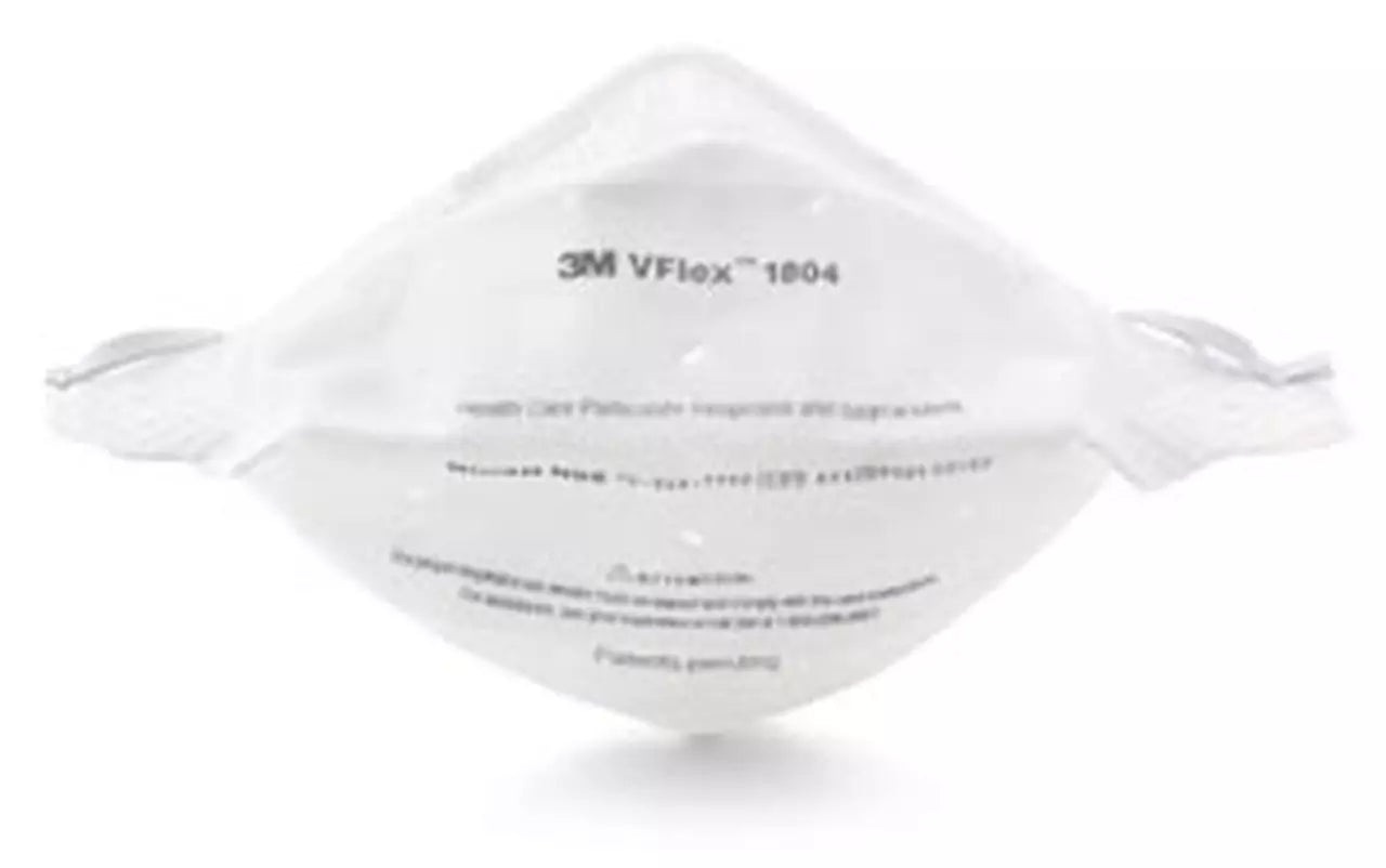 3M VFlex 1804 N95 NIOSH APRVD Particulate Respirator Surgical Face Mask