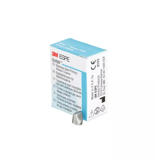 3Mâ„¢Unitekâ„¢Stainless Steel Primary Anterior (Cuspid) Crowns,5/Pk All Sizes