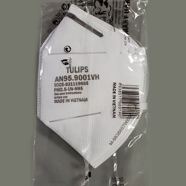 Tulips N95 Respirator Face Masks w/ 3DN95 Respirator FDA Approved