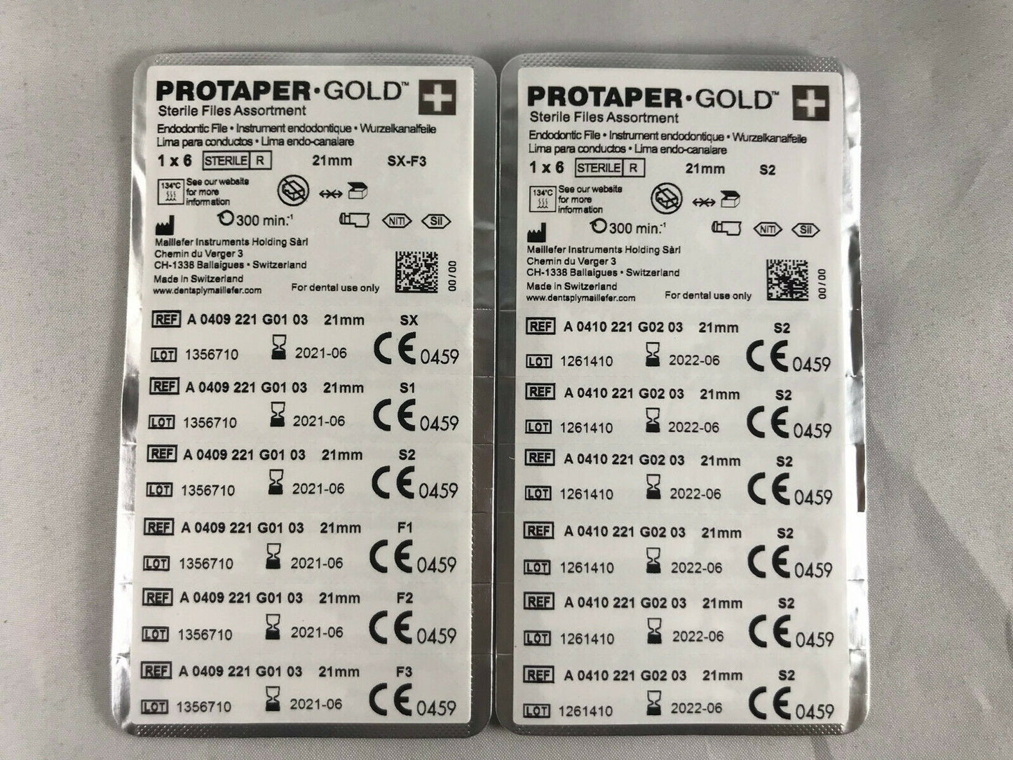 Dentsply ProTaper Gold Rotary Files (6 files/pk)