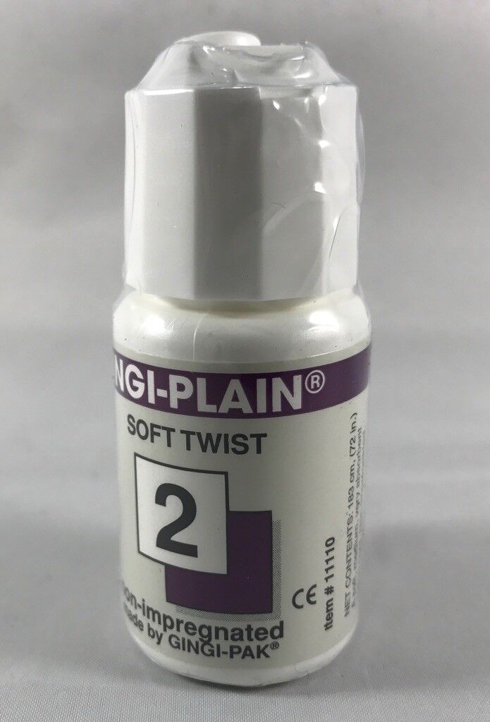 GINGI-PAK Dental Gingival Retraction Cord G-Plain MAX Soft-Twist 108″ per Bottle