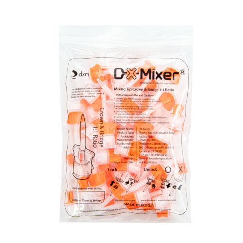 DX-Mixer Dental Mixing Tips Impression -Temporary Crown & Bridge 3.1mm Inner ( 48-96Pcs )