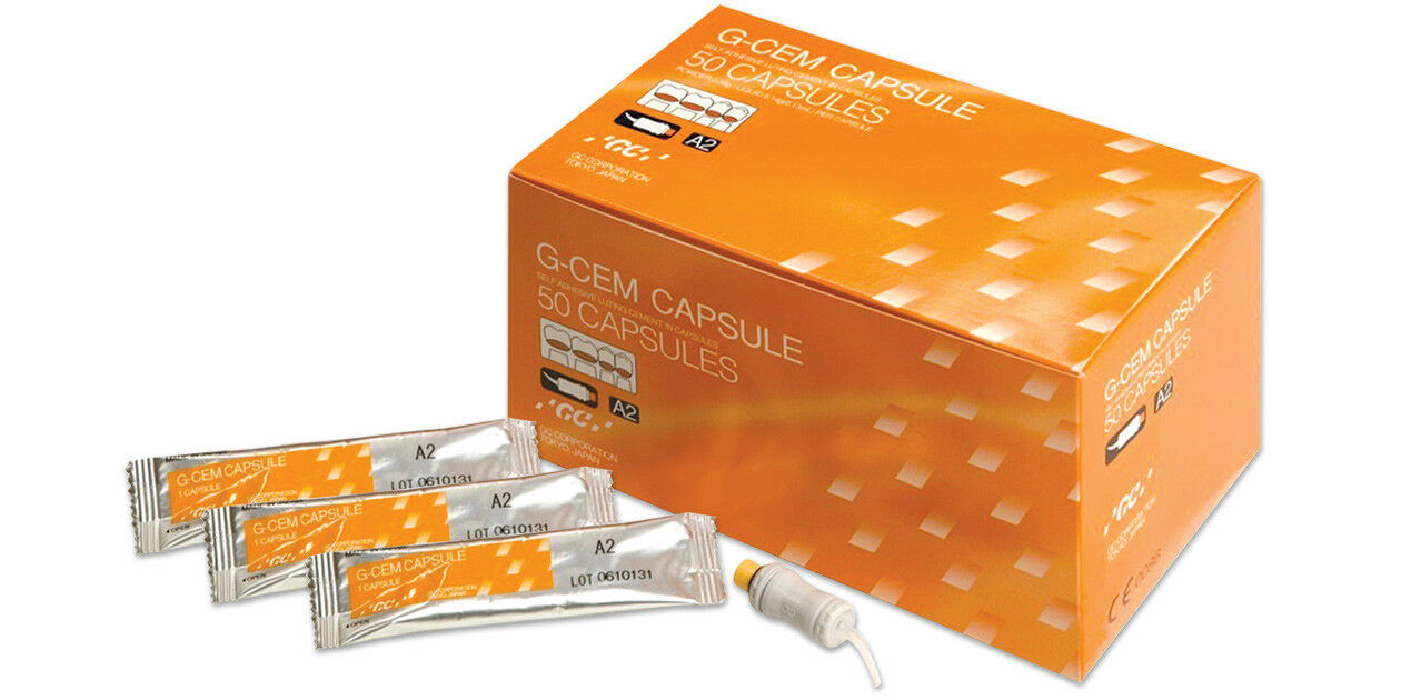 GC G-CEM CAPSULES Self-Adhesive Resin Luting Cement All Shades 10 Capsules