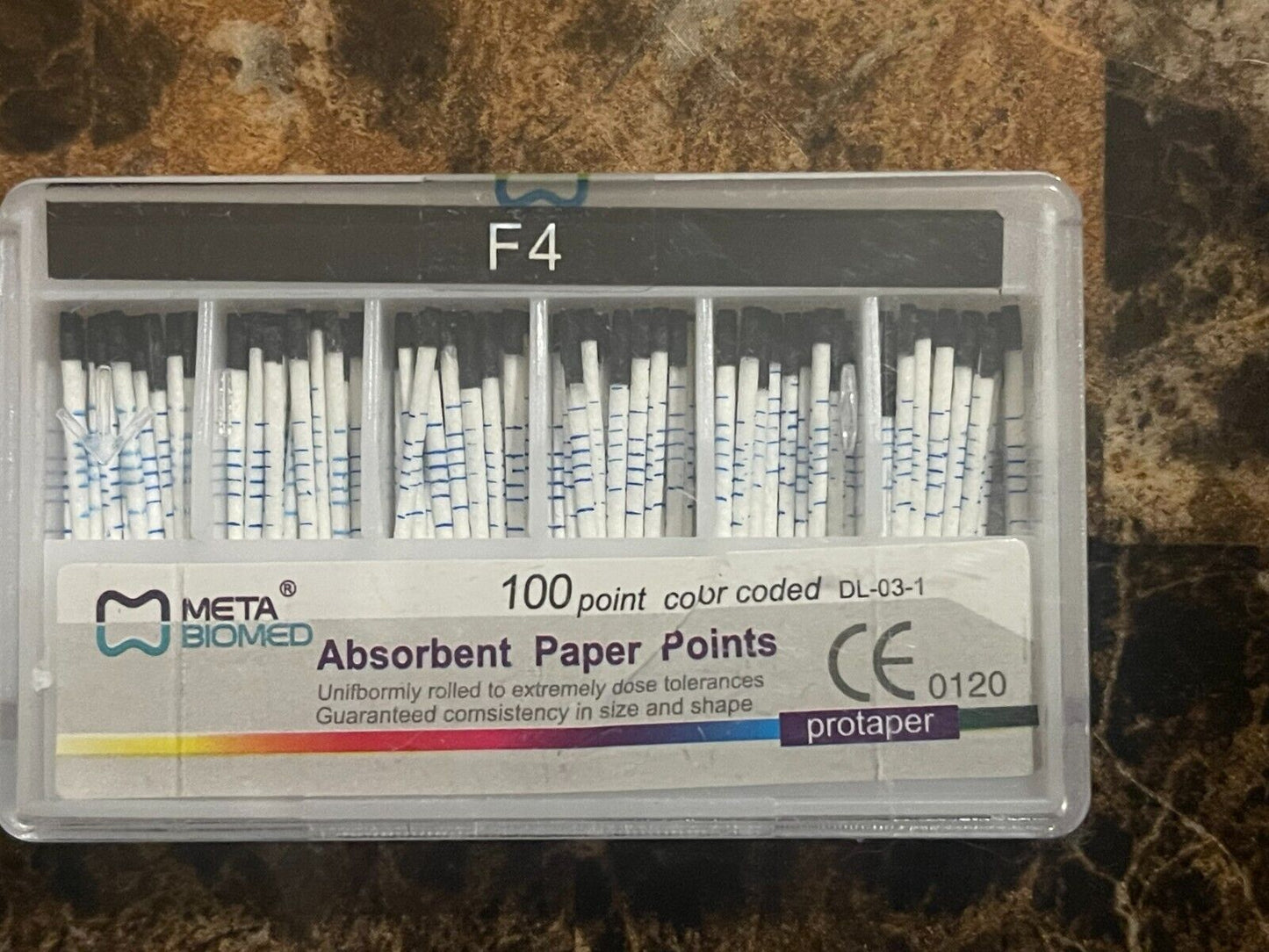 Meta Biomed Length Marked Gutta Percha Points (5 x 100pk)