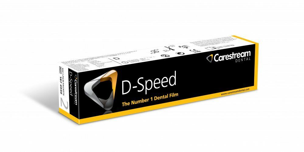 Dental Kodak Intraoral D-Speed 100 X-ray Films Carestream DF-58 Adult Size 2