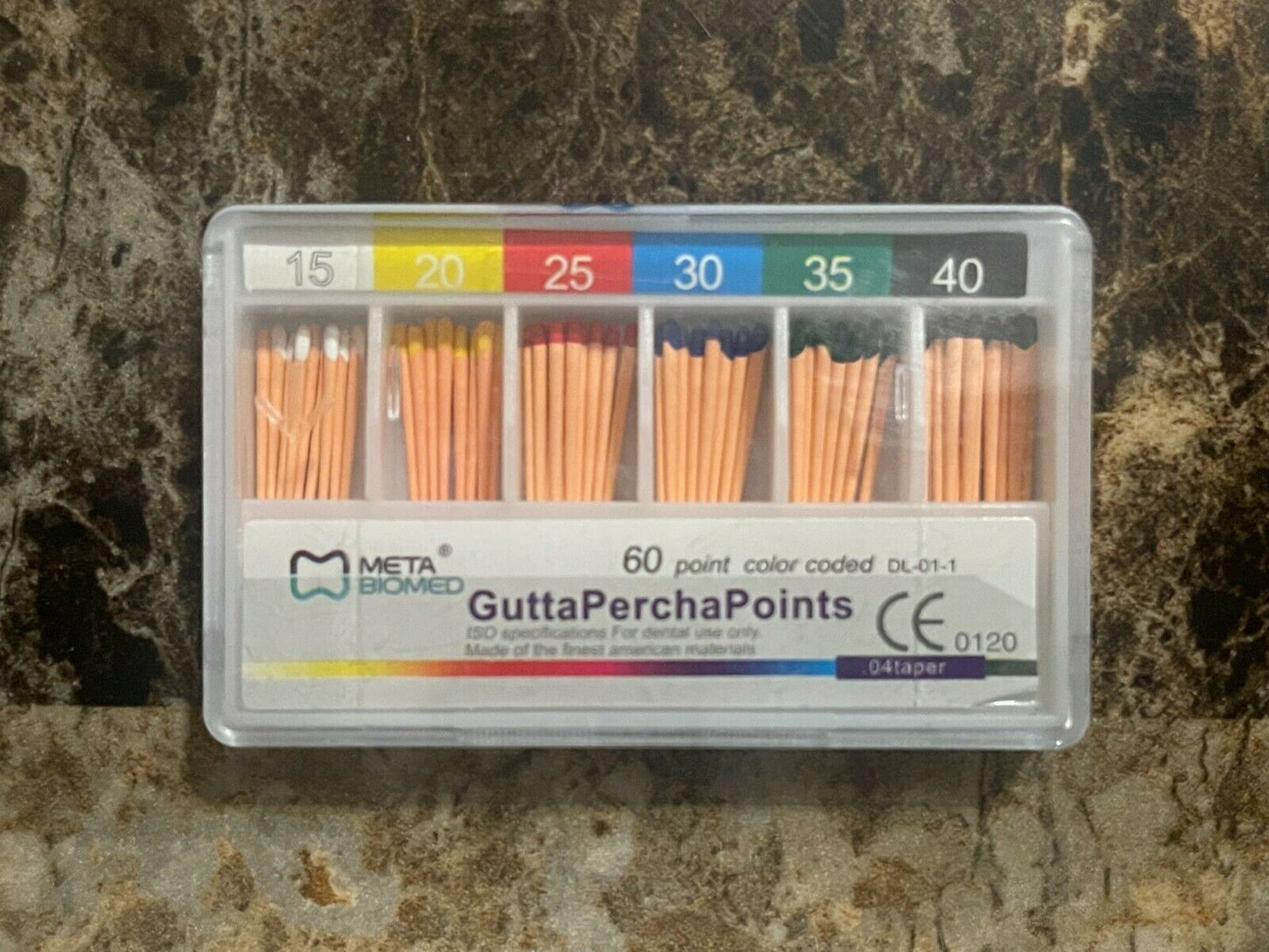 Meta Biomed Length Marked Gutta Percha Points (10 x 60pk)