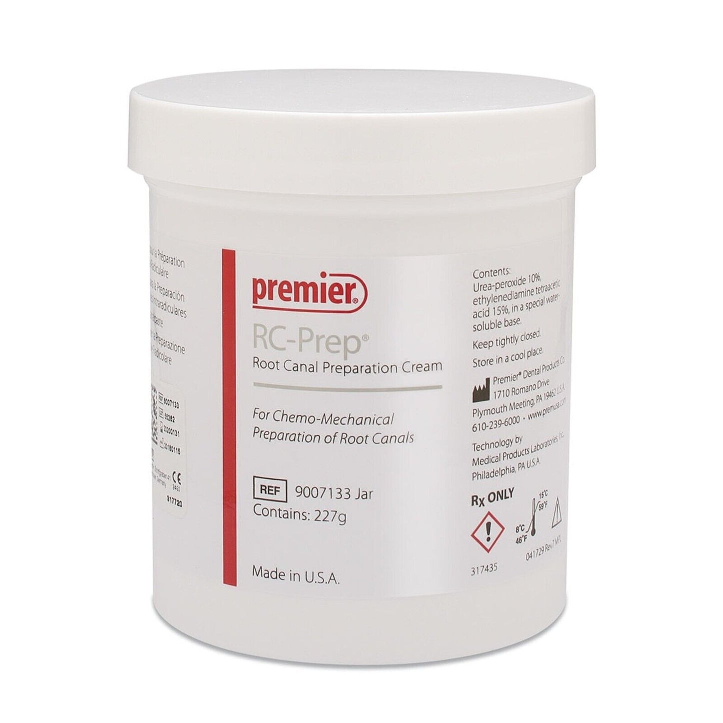 Premier RC-Prep Jar Root Canal Chemo-Mechanical Preparation Cream 2 x 18g