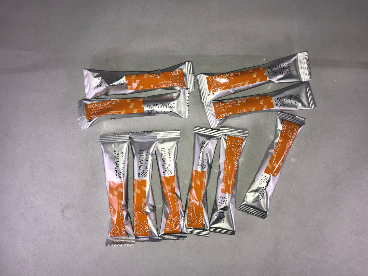 GC G-CEM CAPSULES Self-Adhesive Resin Luting Cement All Shades 10 Capsules