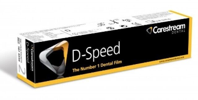 Dental Kodak Intraoral D-Speed 100 X-ray Films Carestream DF-58 Adult Size 2