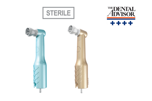 Pac Dent 500pc Sterile Mini Disposable Prophy Angle 90 Deg White Firm Cup Champagne