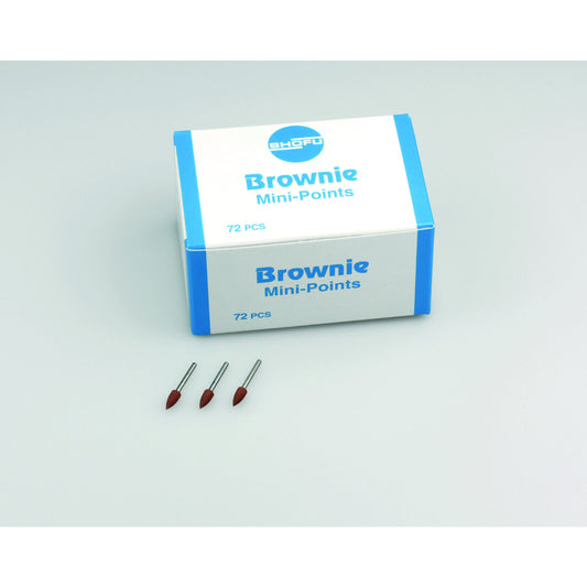Shofu Brownie Silicon Polishers FG Pre-Polishing Mini Point 72 Count