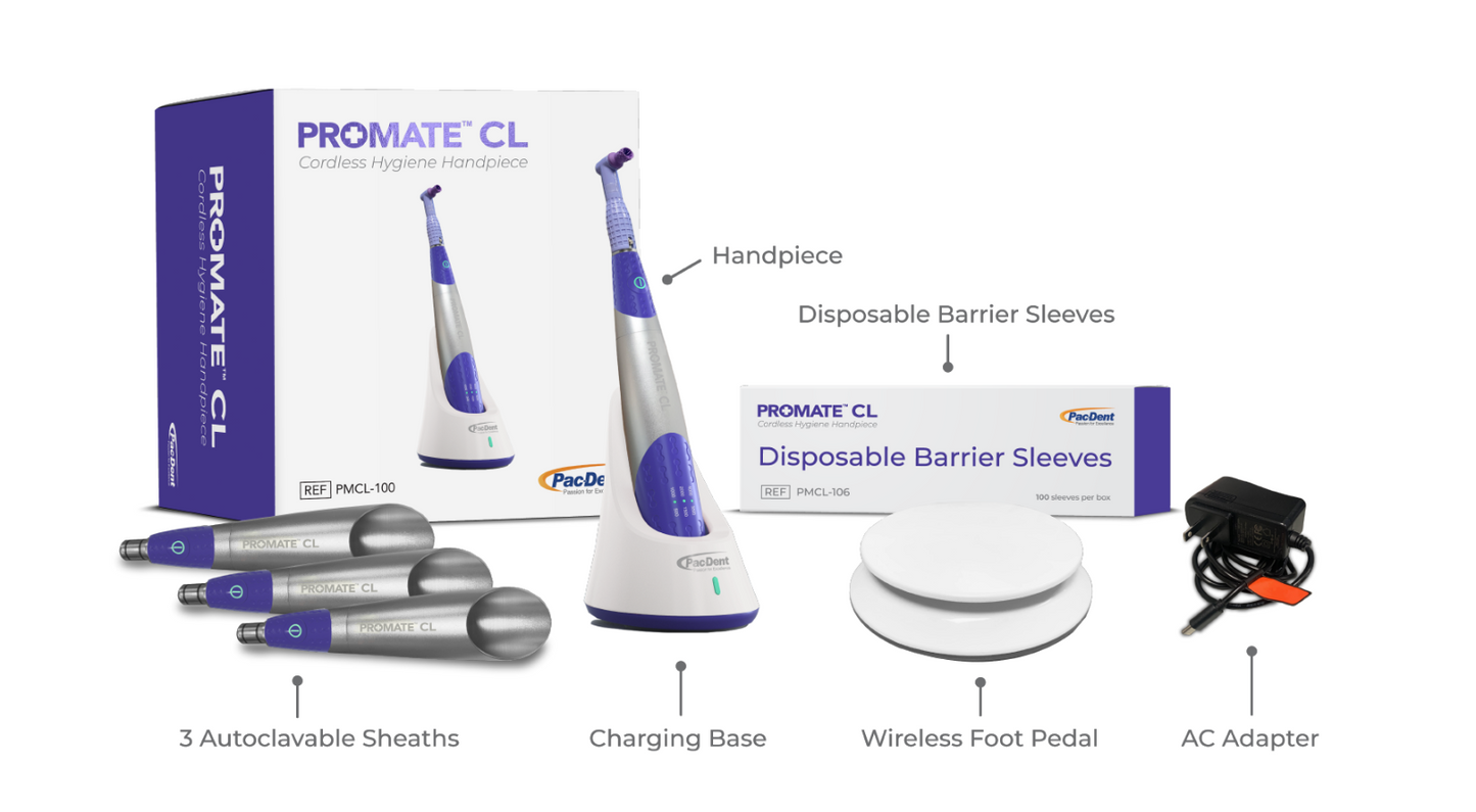 DENTAL HYGIENE PROPHY PROMATE CL CORDLESS HANDPIECE KIT PacDent
