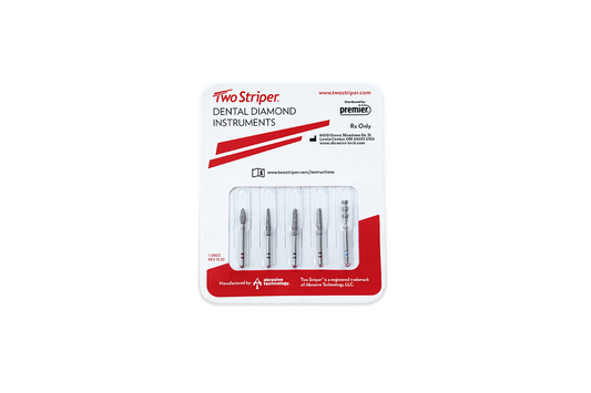 Premier Dental Two Striper® Diamond Burs Assorted Veneer ProPack 5/pk USA