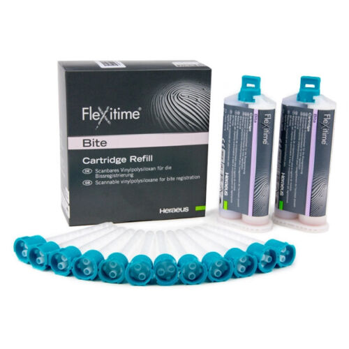Flexitime BITE Cartridge Refill Kulzer 2x50 mL + 12 Mixing Tips EXP:2020-12