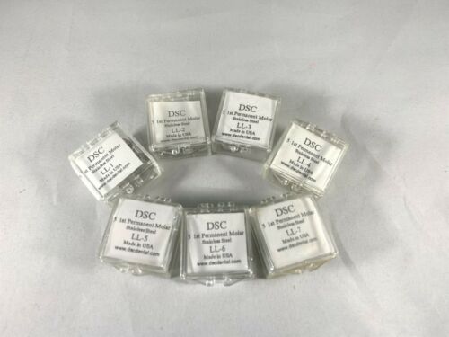 DSC Dental 1st Permanent Molar Stainless Steel 5/Pk