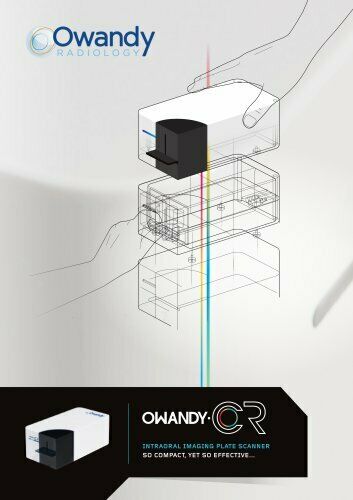 Owandy CR2 Intraoral Phosphor Plate PSP Scanner w/ 4 plates & accessories