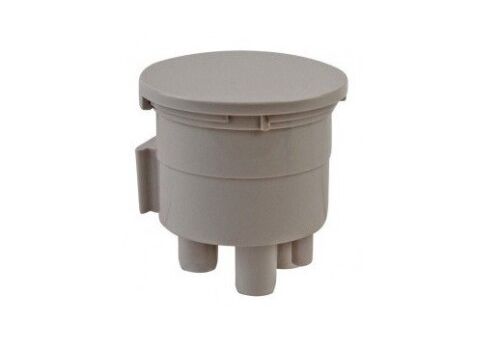 Type A Vacuum Canister Bottom Port Beige 2-1/8" 1Pcs/Bag PLASDENT