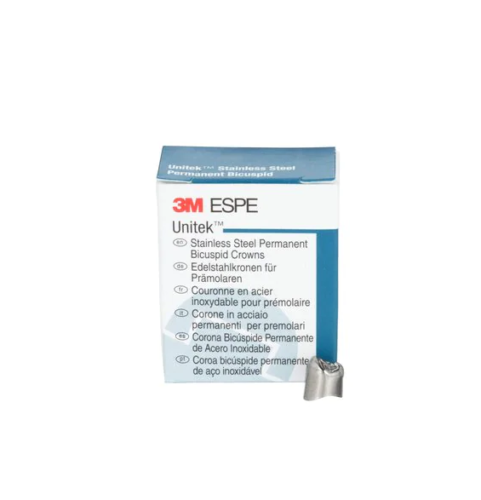 3Mâ„¢ Unitekâ„¢ S S Permanent Maxillary Bicuspid Crowns, 5/Pk