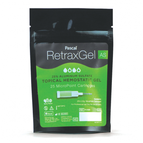 Pascal Dental Retrax® Gel AS 4-12 Syringe Hemostatic Gels  25% Aluminum Sulphate