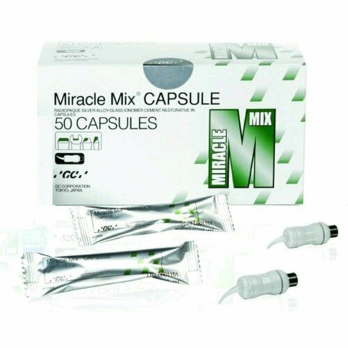 GC America 50 Miracle Mix Capsules Radiopaque Glass Restorative Ionomer