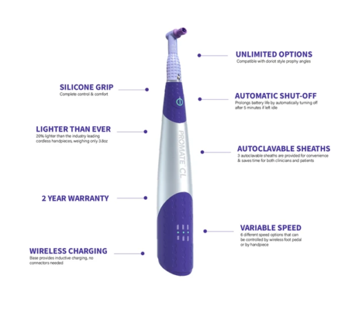 DENTAL HYGIENE PROPHY PROMATE CL CORDLESS HANDPIECE KIT PacDent