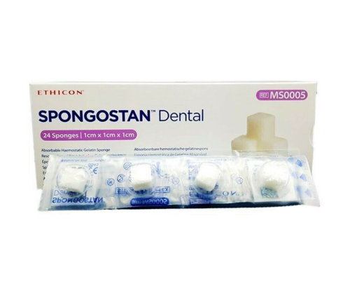 Ethicon Spongostan Dental Absorbable Hemostatic Gelatin Sponge 24/Box #MS0005