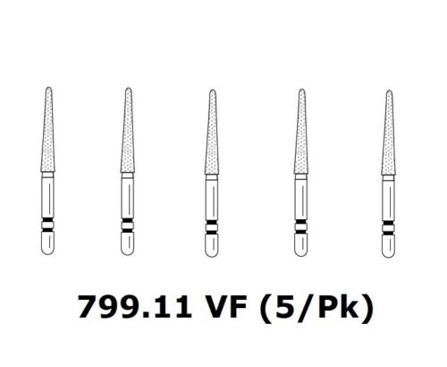 Premier Dental TWO STRIPER Diamond Round End Taper 5/PK