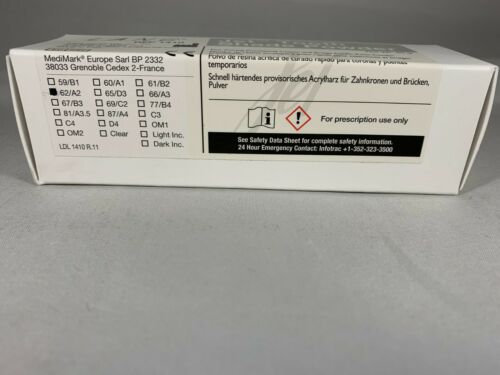 Lang Jet Tooth Shade Fast Curing C&B Acrylic Resin Powder (45 g) Dental