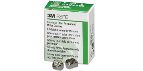 3M ESPE DENTAL STAINLESS STEEL Permanent Molar - Adult CROWN