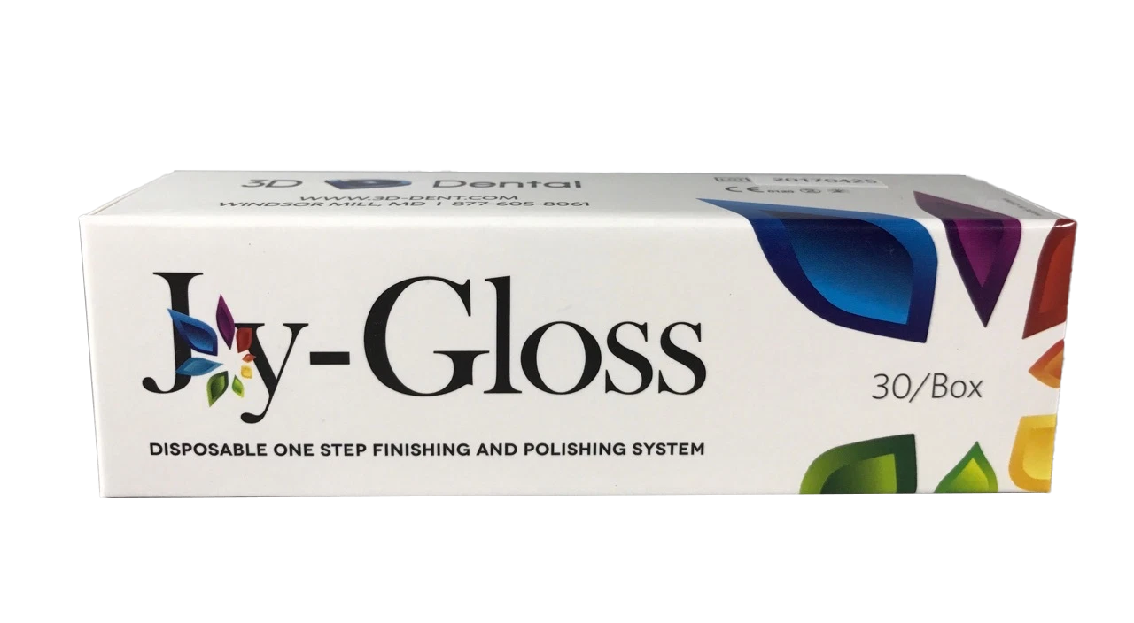 3D Dental Joy-Gloss Dental Disposable One Step Finishing Polishing System Discs (30/Box)