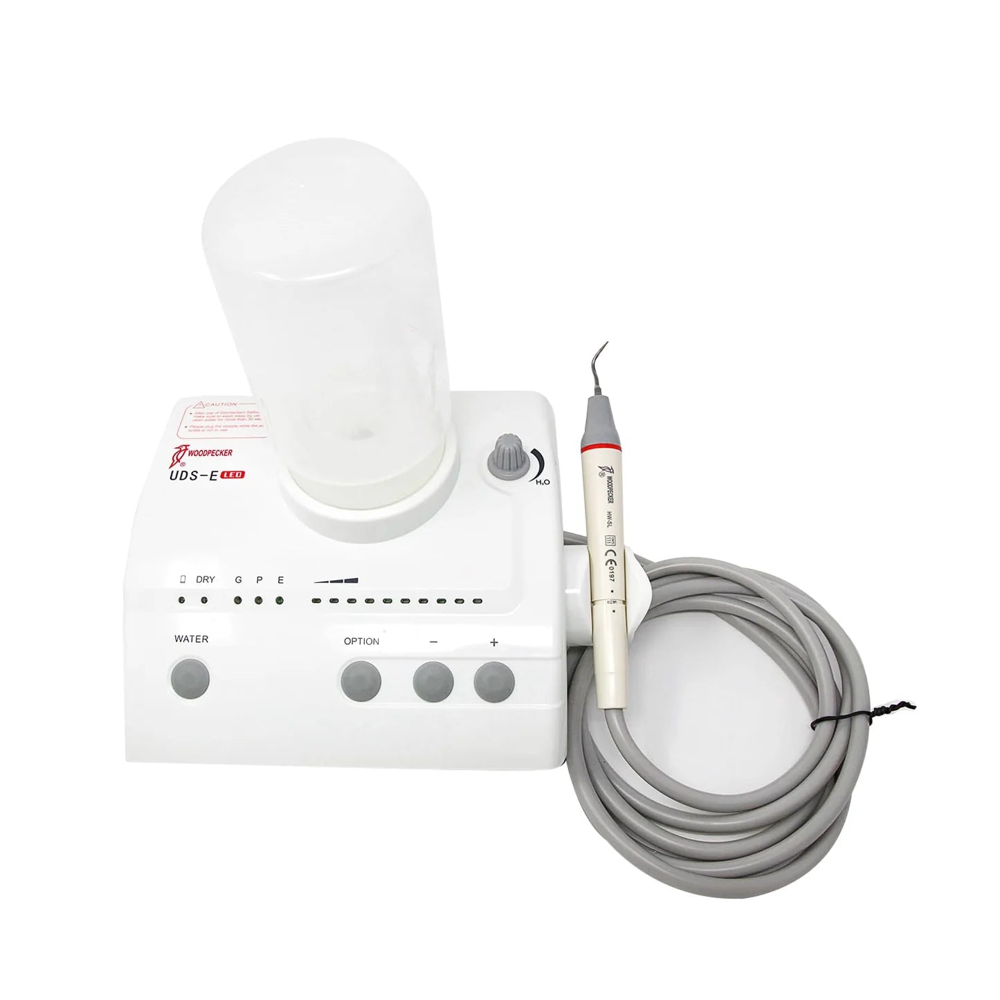 JMU Woodpecker UDS-E LED Dental Ultrasonic Scaler, 2 Water Bottles