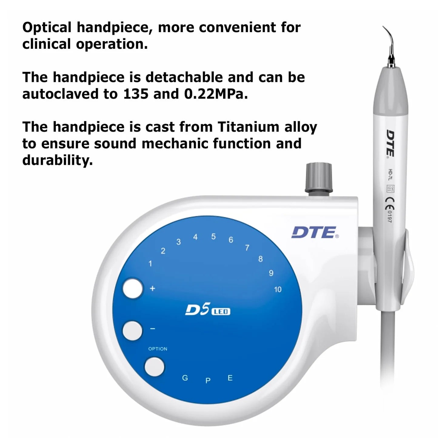 JMU DTE D5 LED Ultrasonic Piezo Scaler