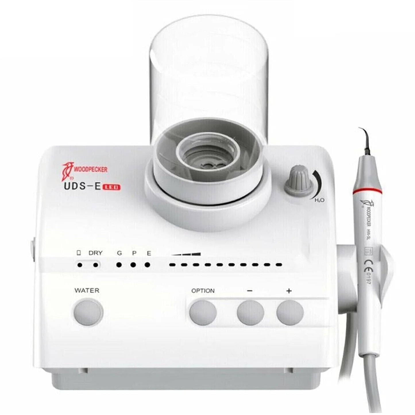 JMU Woodpecker UDS-E LED Dental Ultrasonic Scaler, 2 Water Bottles