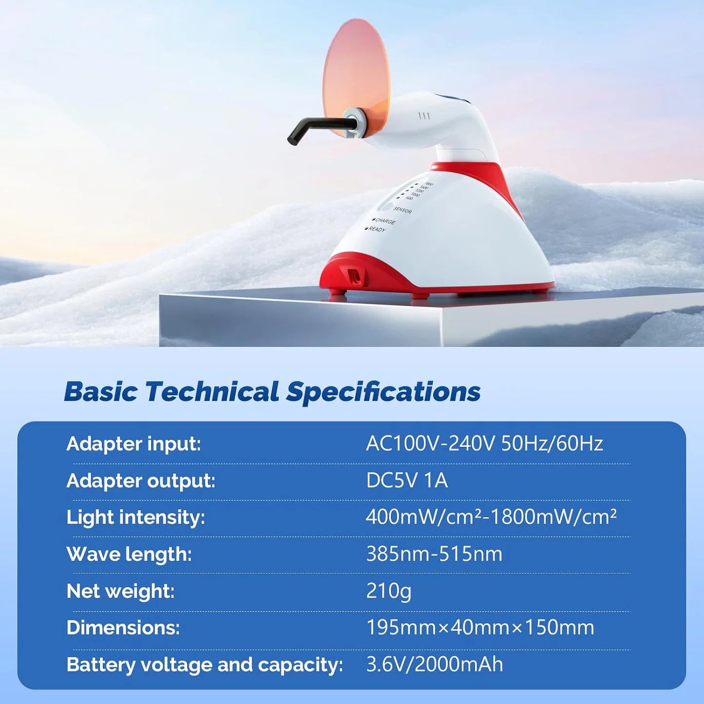 JMU Woodpecker LED.F Plus Curing Light Wireless