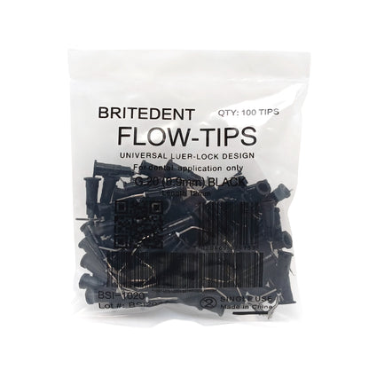 BRITEDENT Flow-Tips Pre-Bent Needle Applicator Flow Tips