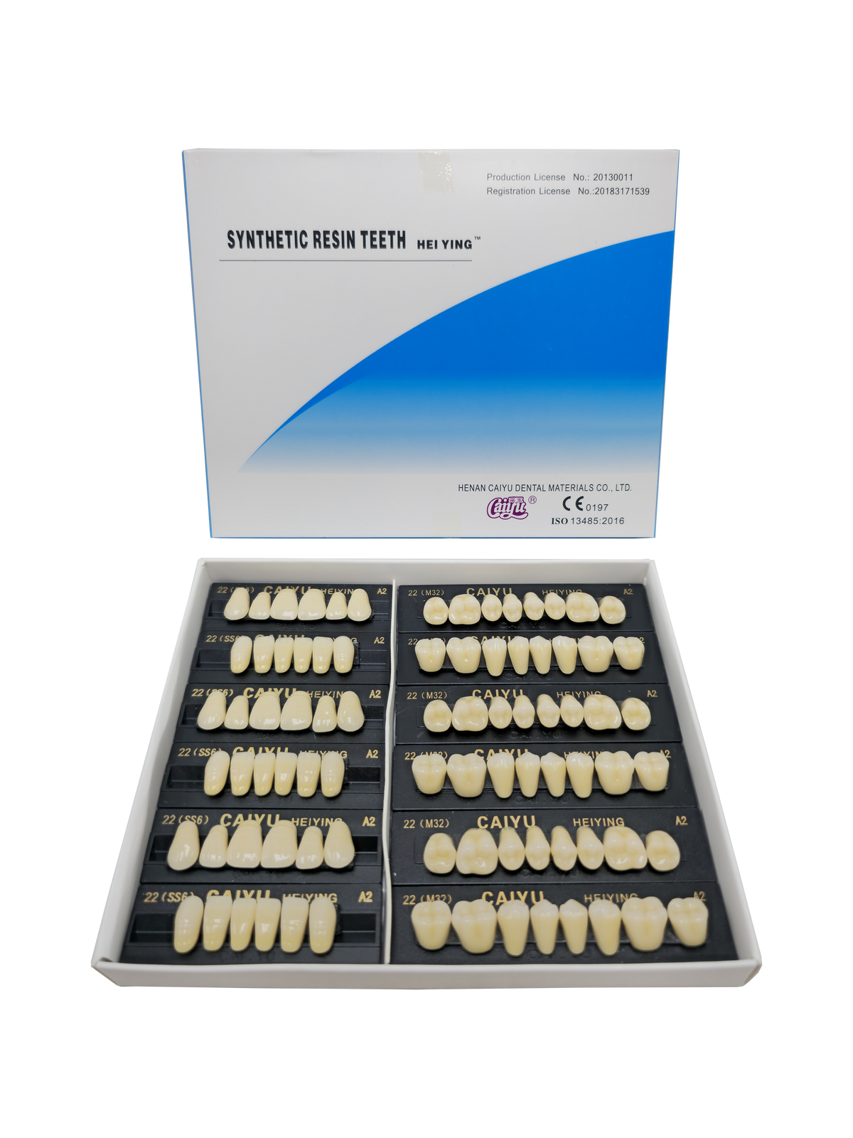 Caiyu Hei Ying Synthetic Resin Teeth 22 (SS6) A2