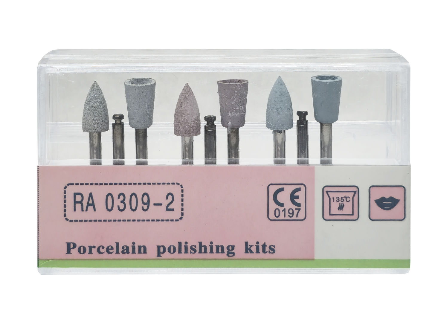 REDLAND Dental Porcelain Polishing kit RA0309-2 for Low-Speed Handpiece CA 9/PK