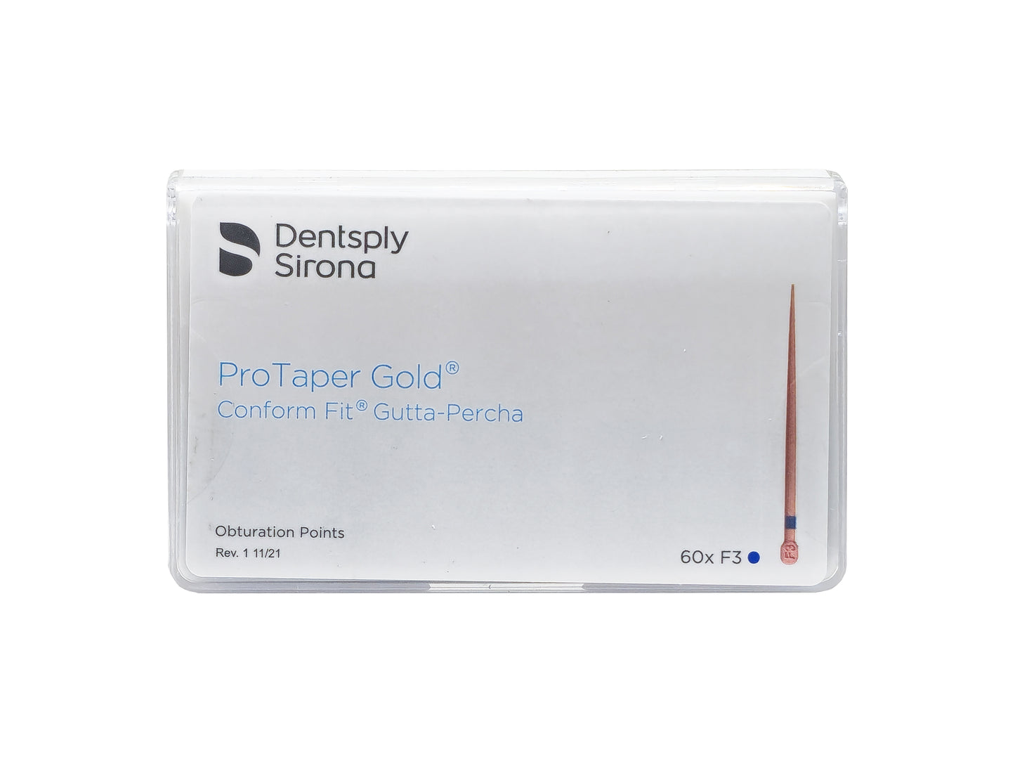 Dentsply Sirona ProTaper Gold Confirm Fit Gutta Percha Obturation Points 60/Pk