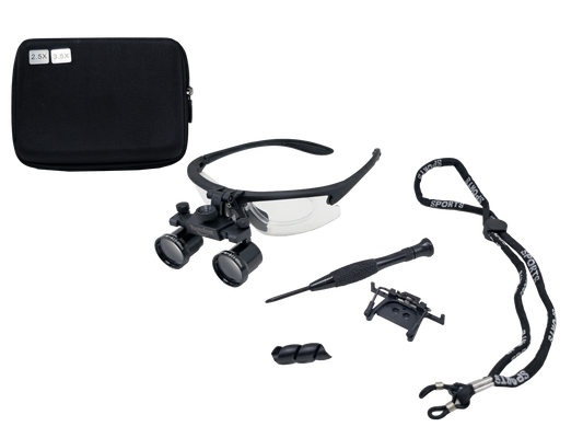 2.5X-3.5X Zoom Adjustable Dental Loupes