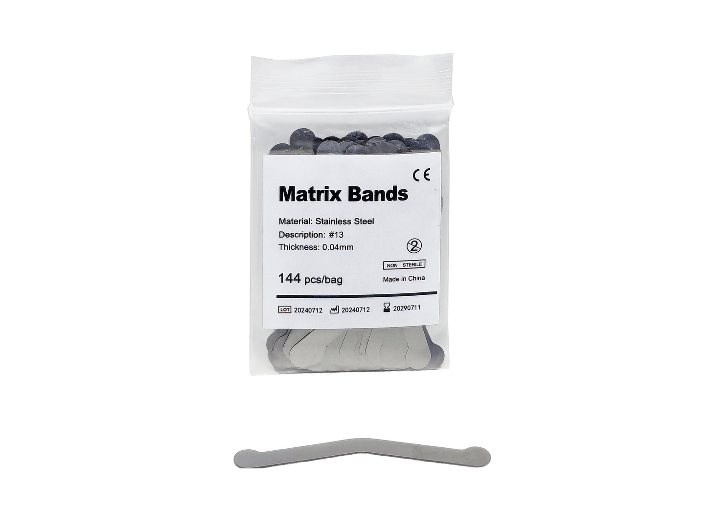 REDLAND STAINLESS STEEL MATRIX BANDS 144/PACK